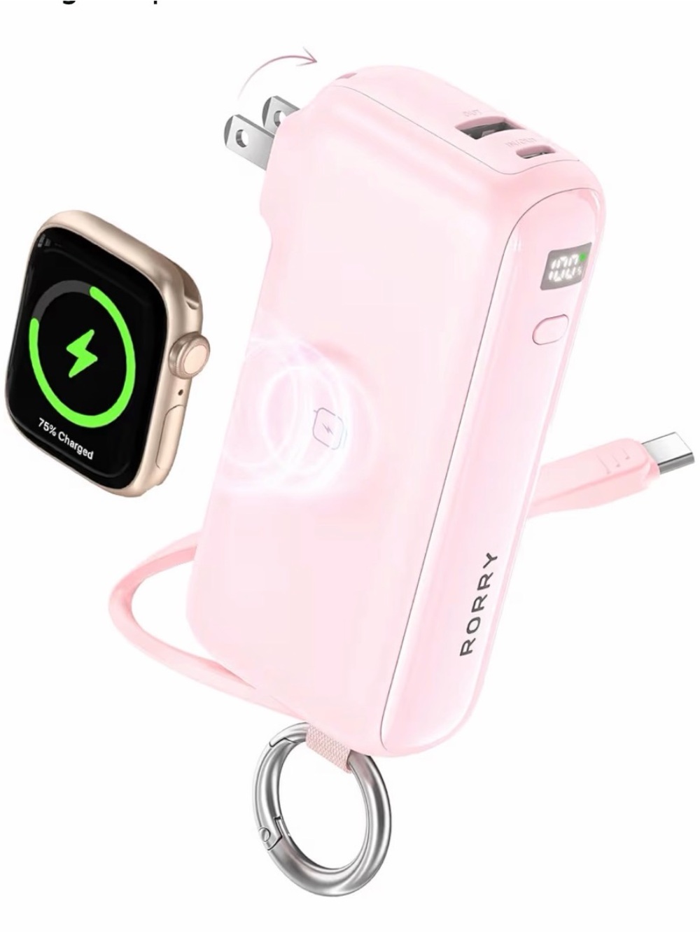 VRURC Battery Pack Charger Portable 10000mAh, 22.5W